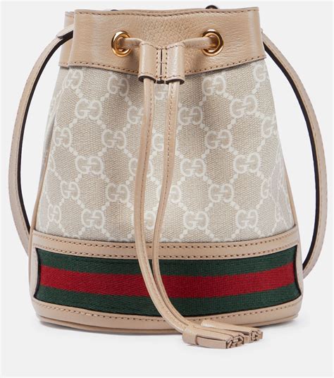 beige mini gg ophidia bucket bag